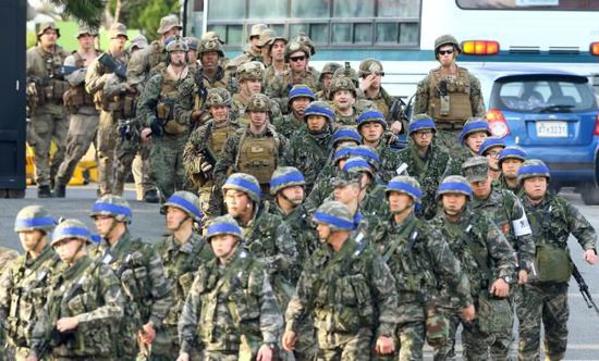 韩美4月启动联合军演 预计在特朗普和金正恩会谈前结束