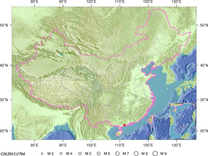 广东阳江3.7地震 根据官方精准测定此次地震震源离地表16千米