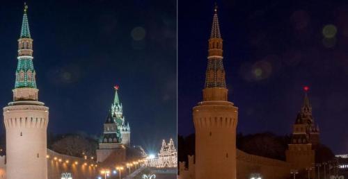 莫斯科1900座建筑参与＂地球1小时＂ 呼吁更多的人参与环保
