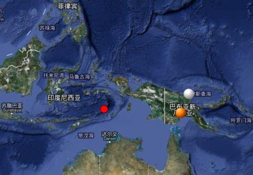 印尼东部海域地震此次印尼海域发生６级地震万幸没有发生海啸