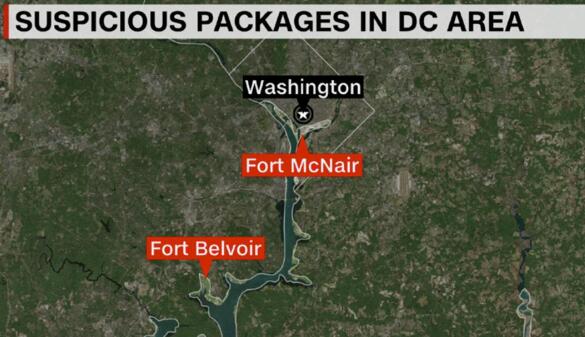 美国多个军事基地收到可疑包裹 调查发现可能会爆炸