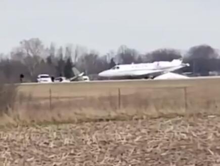 美国2架飞机相撞 美国马里恩机场发生飞机相撞原因正在调查中