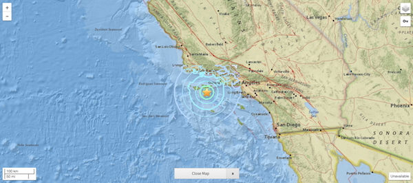 美国加州5.3地震 此次美国加洲南部发生5.3级地震暂时无人伤亡