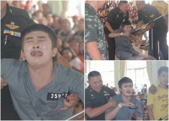 征兵抽签被抽中 泰国征兵抽签活动一男子中奖竟然当场吓哭了