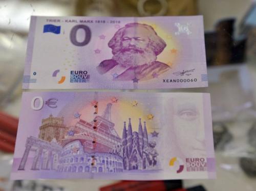 德国为零钞票印上马克思头像 民众热情很快就售空