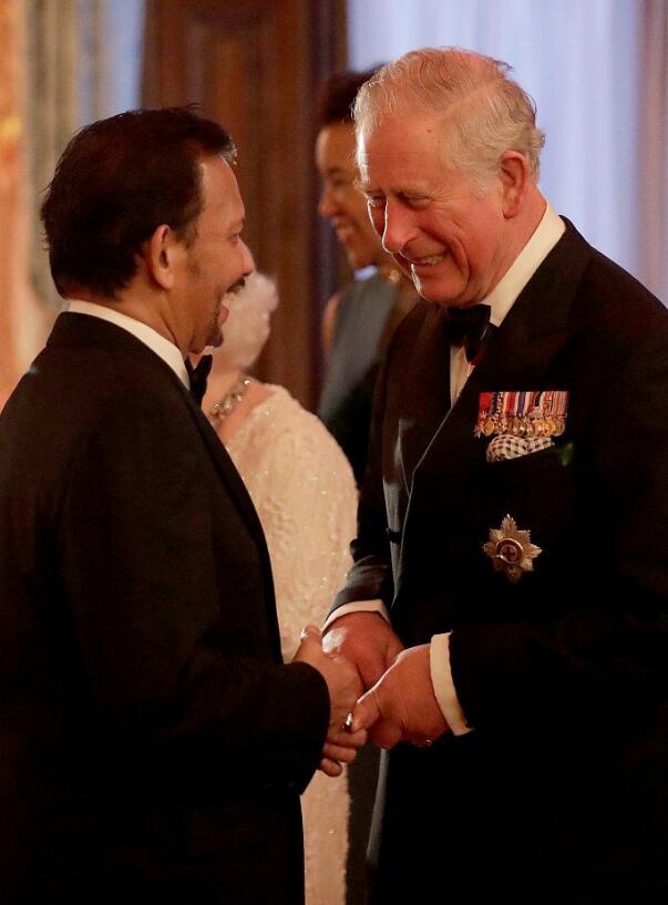 查尔斯王子被举荐任英联邦元首 参加晚宴满脸都是笑容