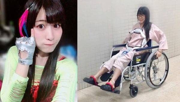 26岁女星被砸下肢瘫痪 将在轮椅上度过 网友鼓励其坚强活下去