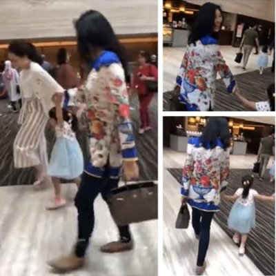 他信英拉兄妹与家人齐聚新加坡 家人团聚满脸都是笑容