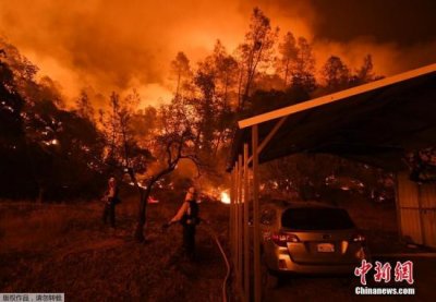 美国加利福尼亚州门多西诺地区火灾7日已成为加州史上最严重山火事件