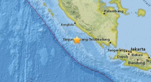 北京时间9月12日15时27分印度尼西亚西南部附近海域发生5.1级地震