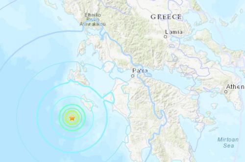 北京时间30日10时59分左右希腊西南部海域发生5.6级地震