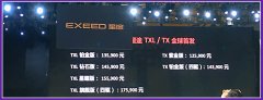 星途TX/TXL正式上市 共推出6款车型