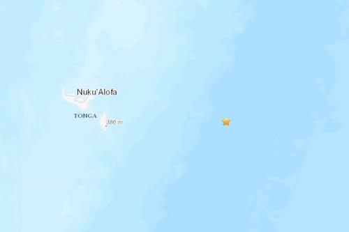汤加群岛东部海域发生5.1级地震震源深度10公里