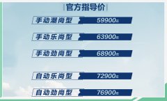 长安欧尚科赛3上市 售价区间5.99-7.69万元