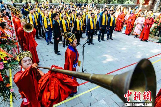 资料图：祭孔大典。　梁犇 摄