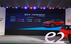 比亚迪e2北京区域上市售8.98万元起 百公里加速时间为10.3s
