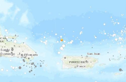 波多黎各东北海域发生6.3级地震震源深度10千米