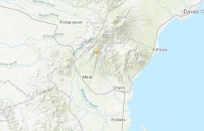 菲律宾发生6.8级地震震源深度50.3公里