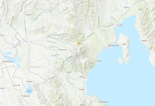 菲律宾棉兰老岛发生6.8级地震震源深度22公里