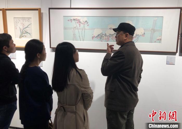 广东省中国画学会副会长王大鹏分享国画心得。主办方供图