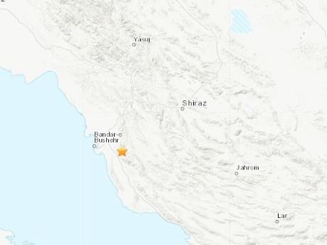 伊朗西南部发生5.1级地震震源深度38.3公里