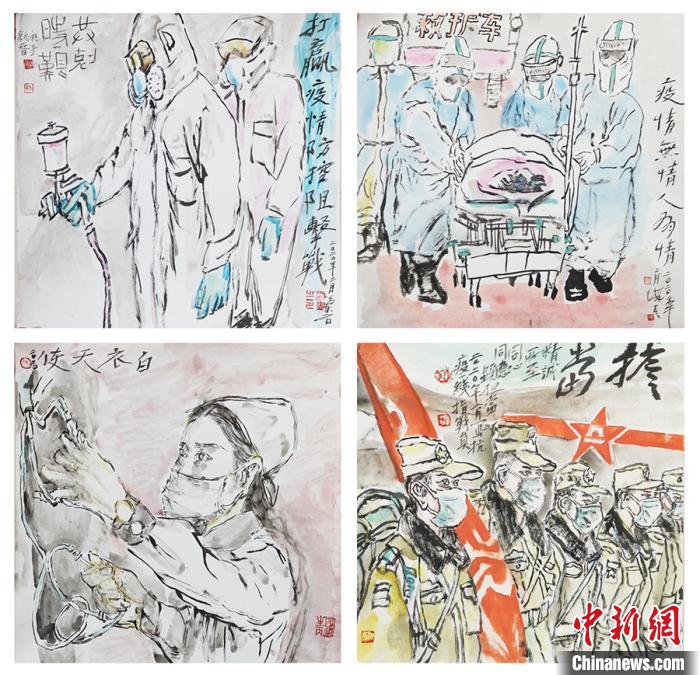 孙海青《担当》组画。太原美术馆供图