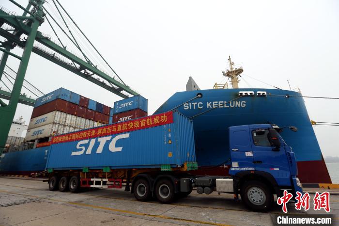 天津港新开通一条“一带一路”航线打造东南亚快航通道