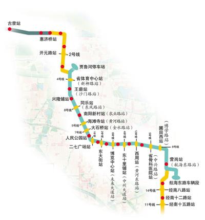 郑州地铁3号线一期试跑成功 9月6日实现空载试运行